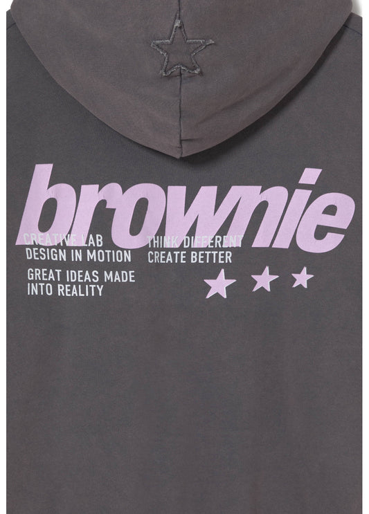 Sudadera capucha print espalda