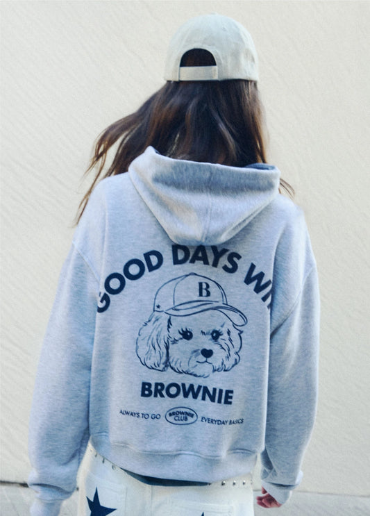 Sudadera capucha print perrito