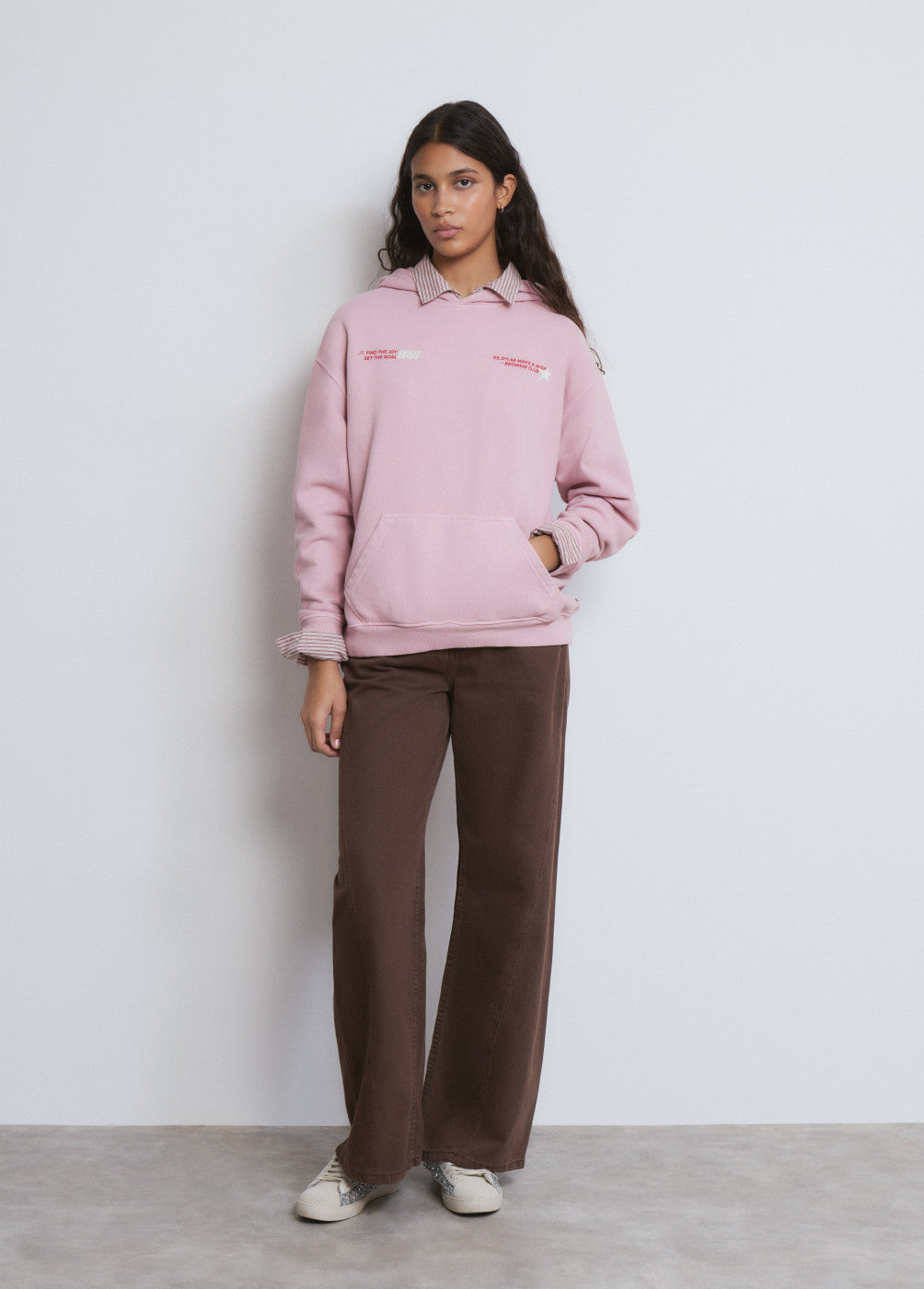 Sudadera capucha texto