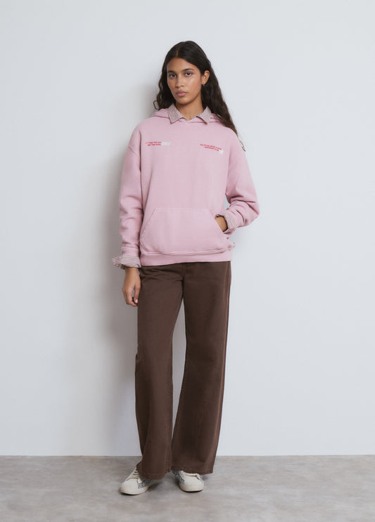 Sudadera capucha texto