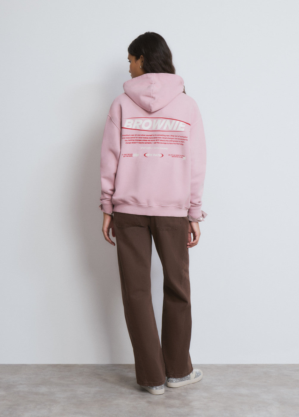 Sudadera capucha texto