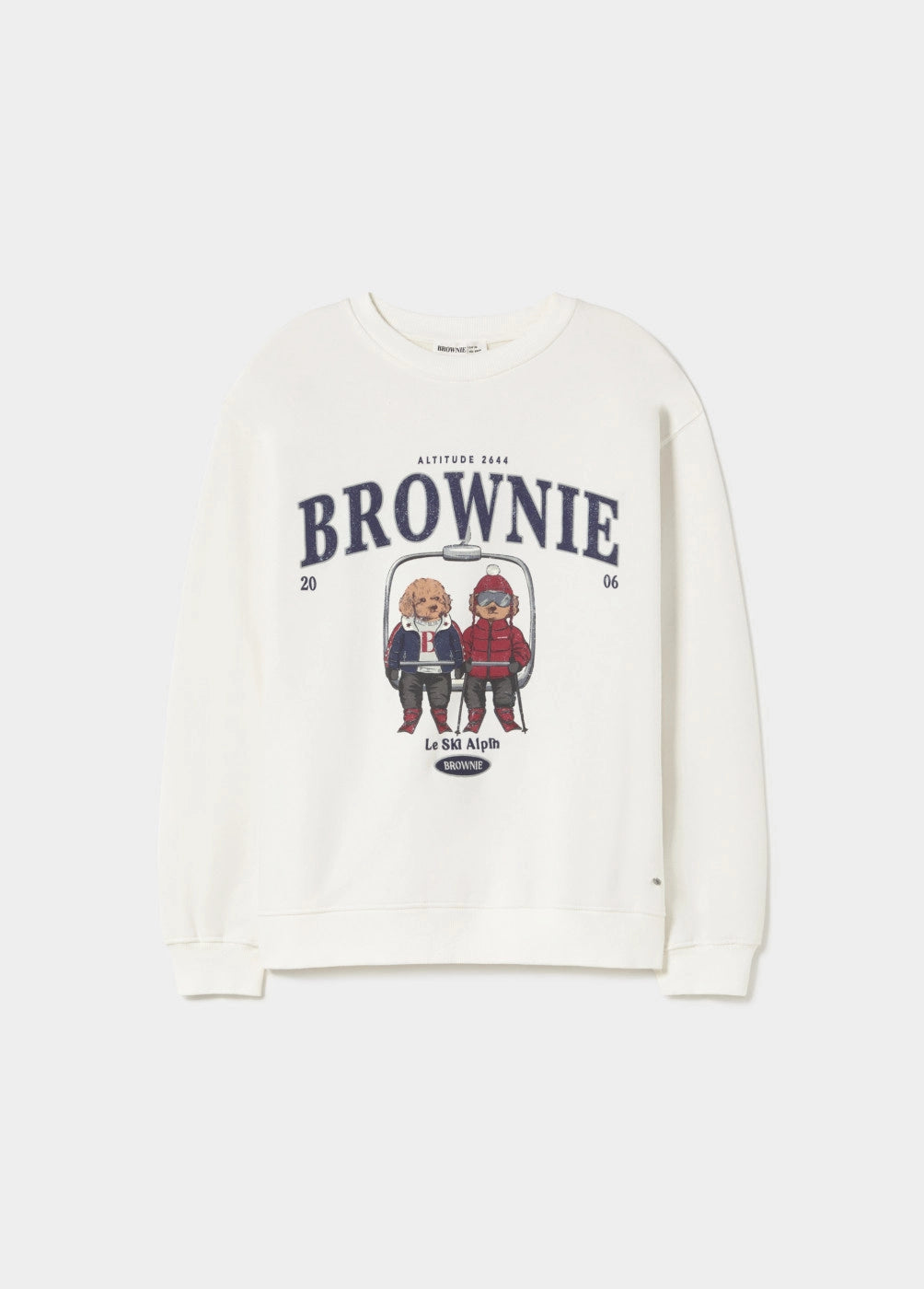 Sudadera logo perritos crudo