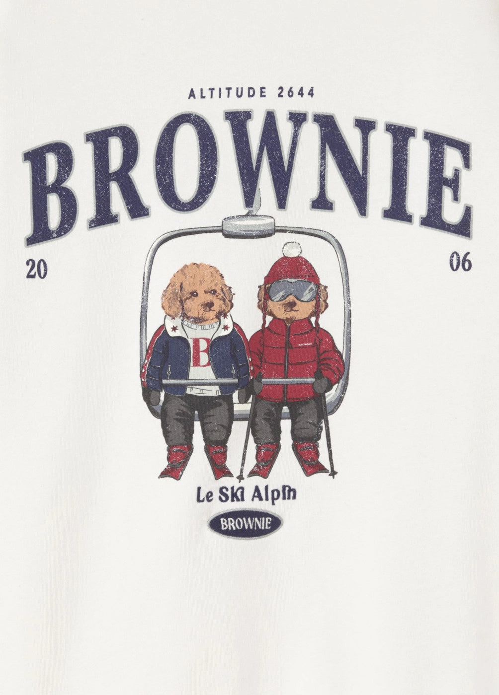 Sudadera logo perritos crudo