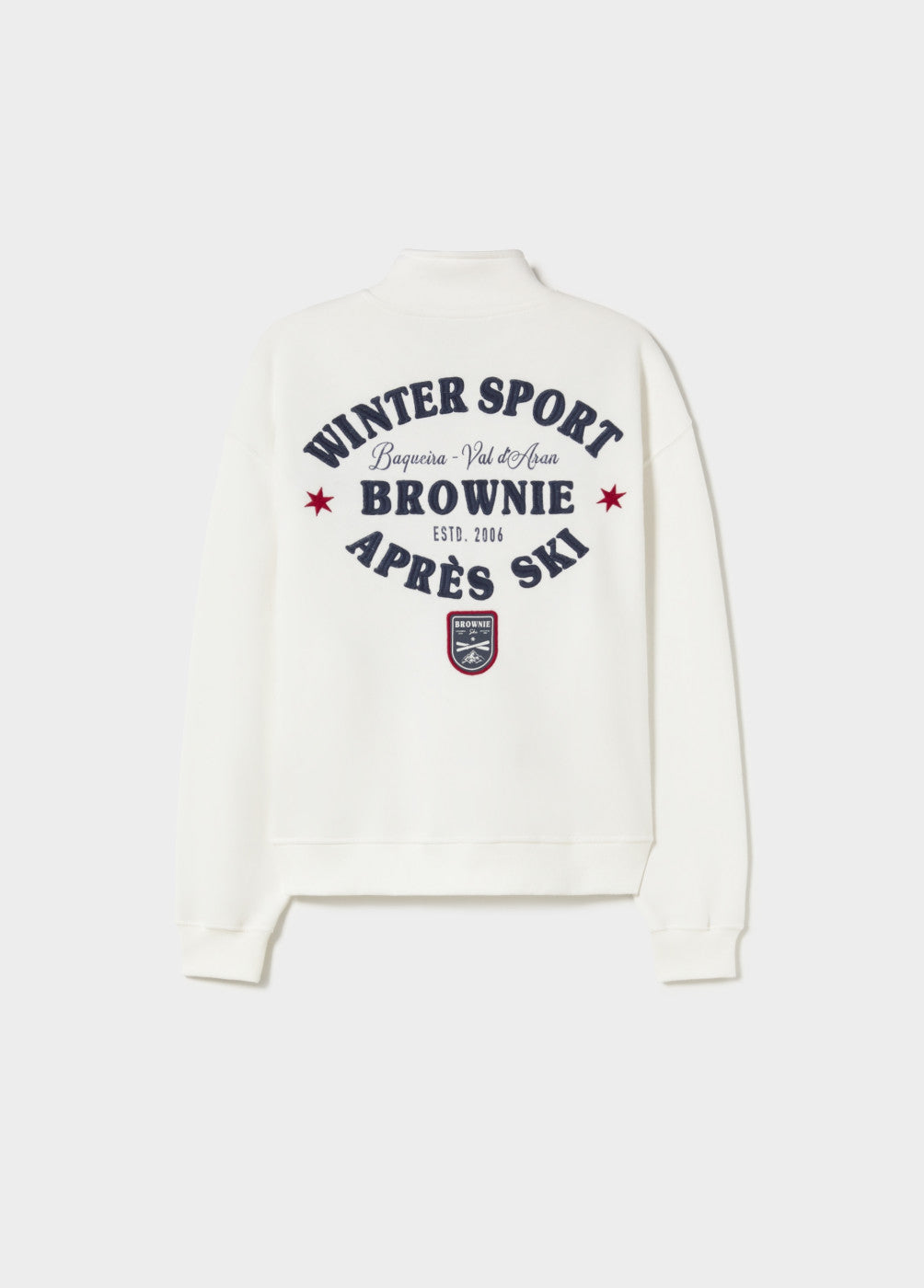 Sudadera logo texto crudo