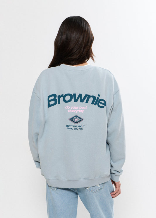 Sudadera print espalda con parche