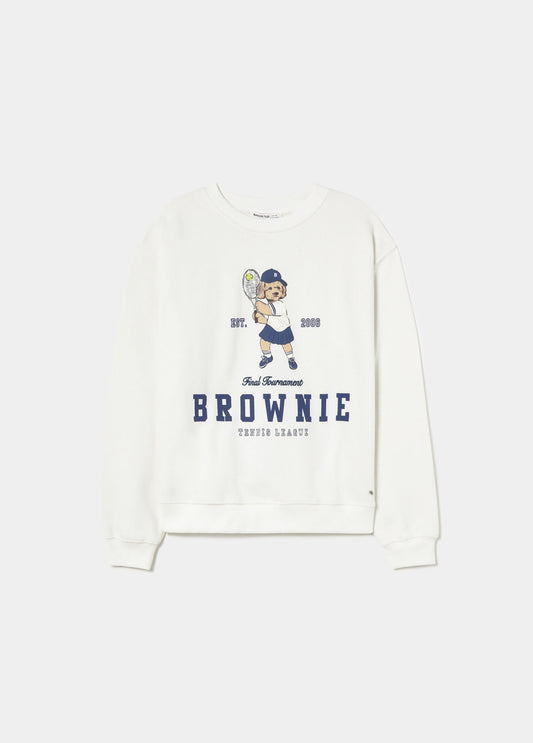 Sudadera print perrita tenista