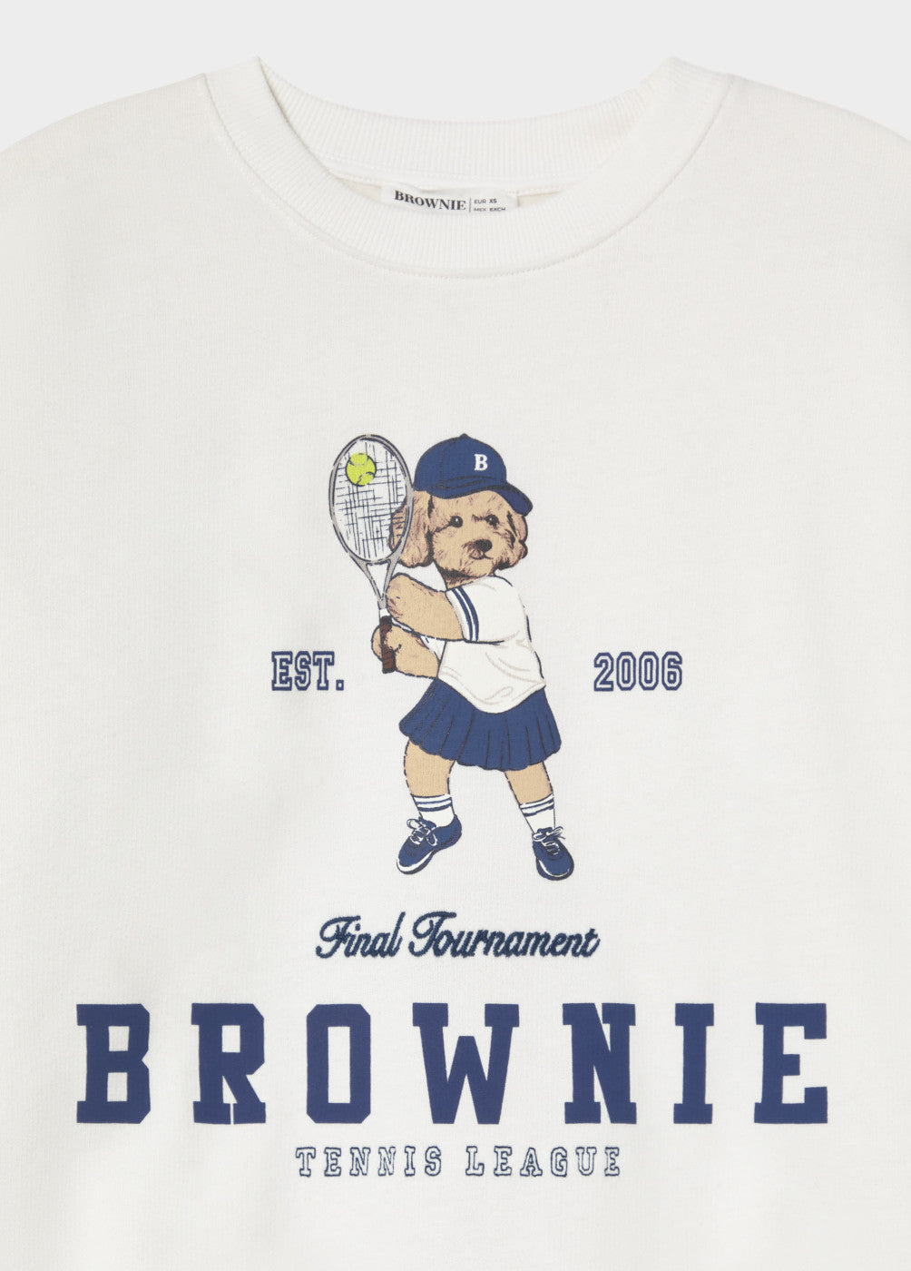 Sudadera print perrita tenista