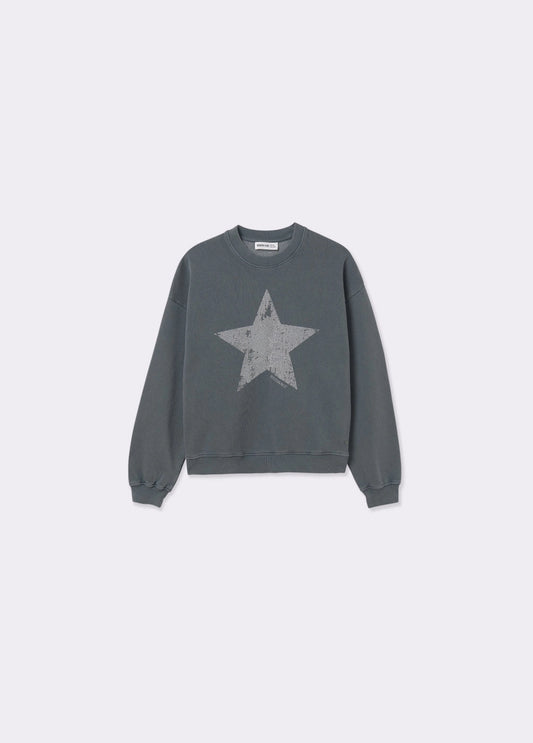 Sudadera print posicional estrella