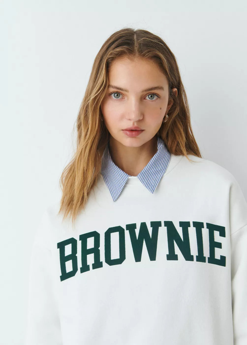 Sudadera texto brownie