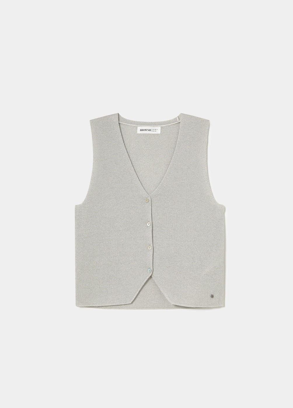 Top chaleco botones
