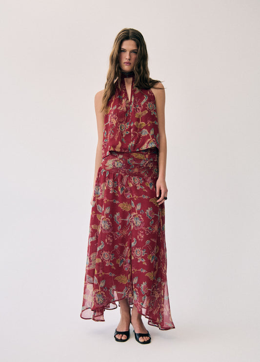 Top choker estampado