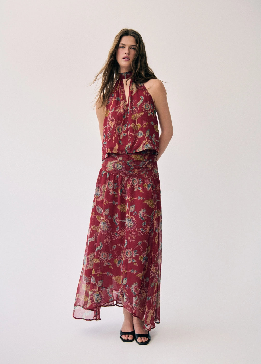 Top choker estampado