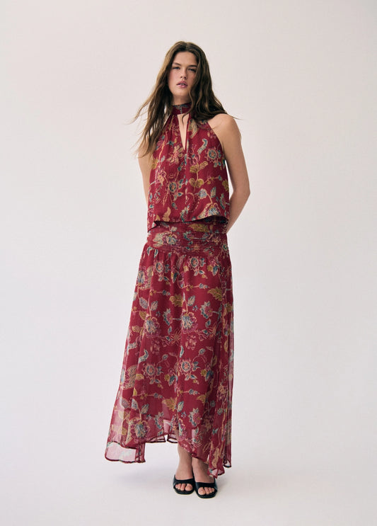 Top choker estampado