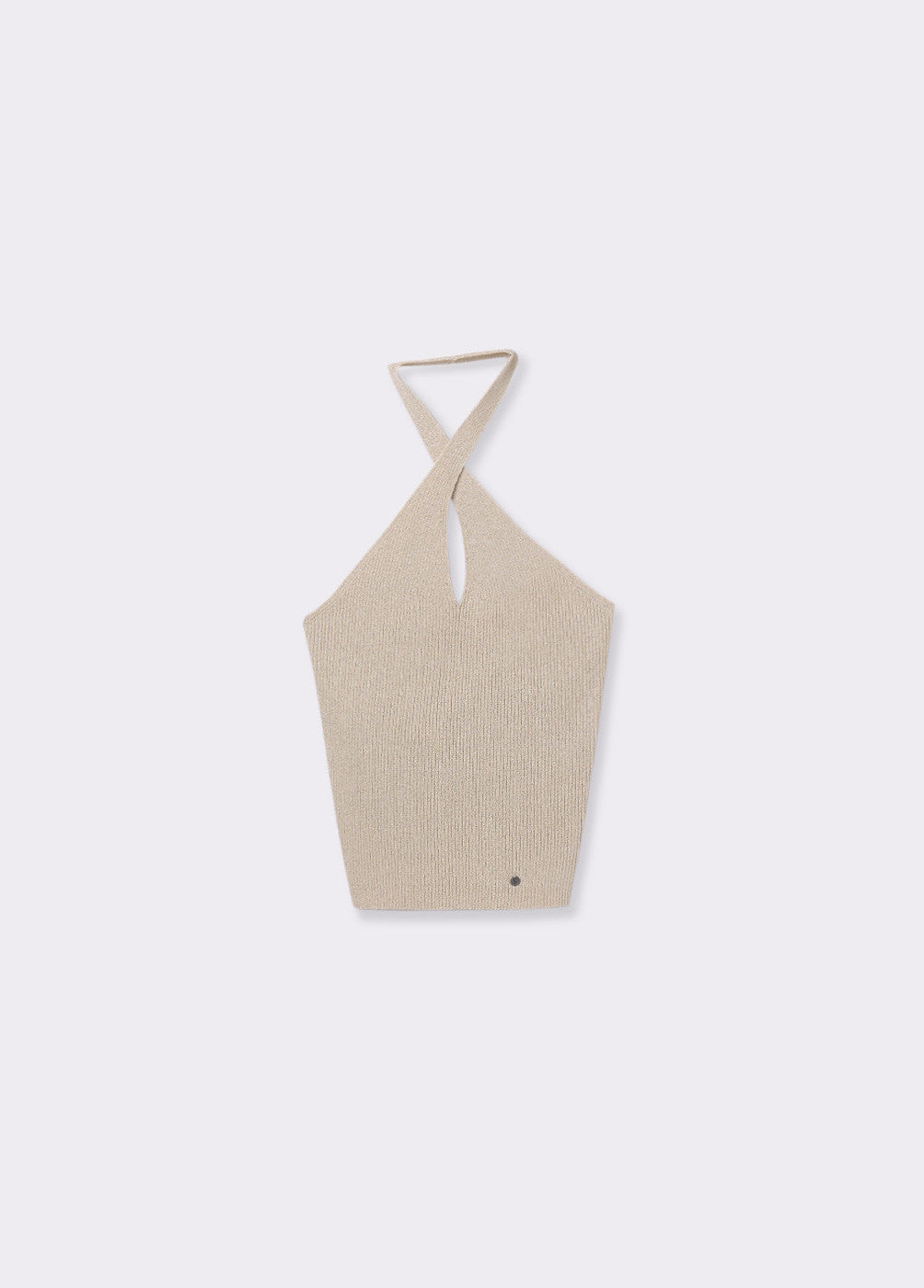 Top halter hilo metalizado