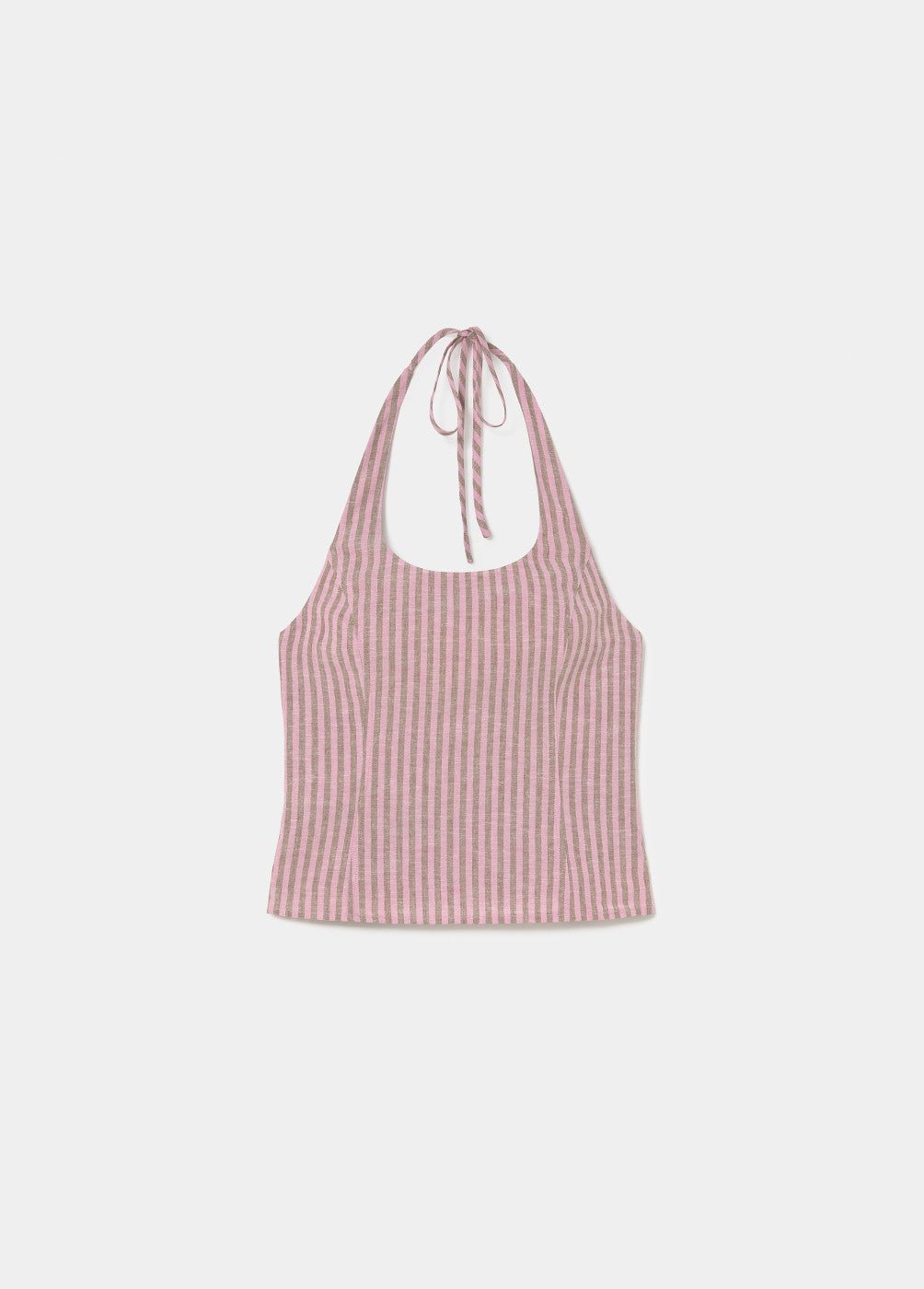 Top halter rayas