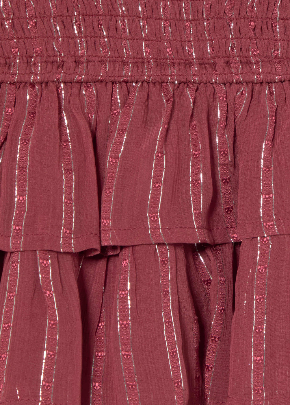 Top multivolantes brillo