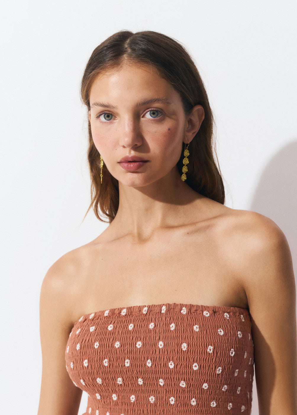 Top smock detalle bordado