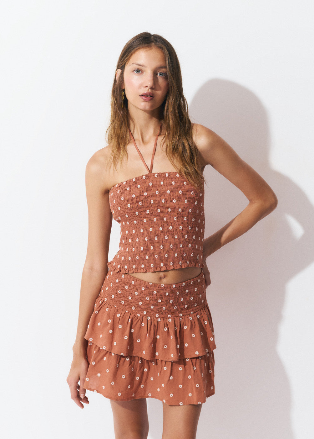 Top smock detalle bordado