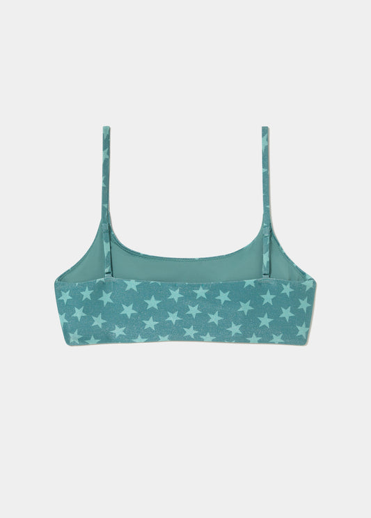 Top tiras bandeau estrellas hilo met