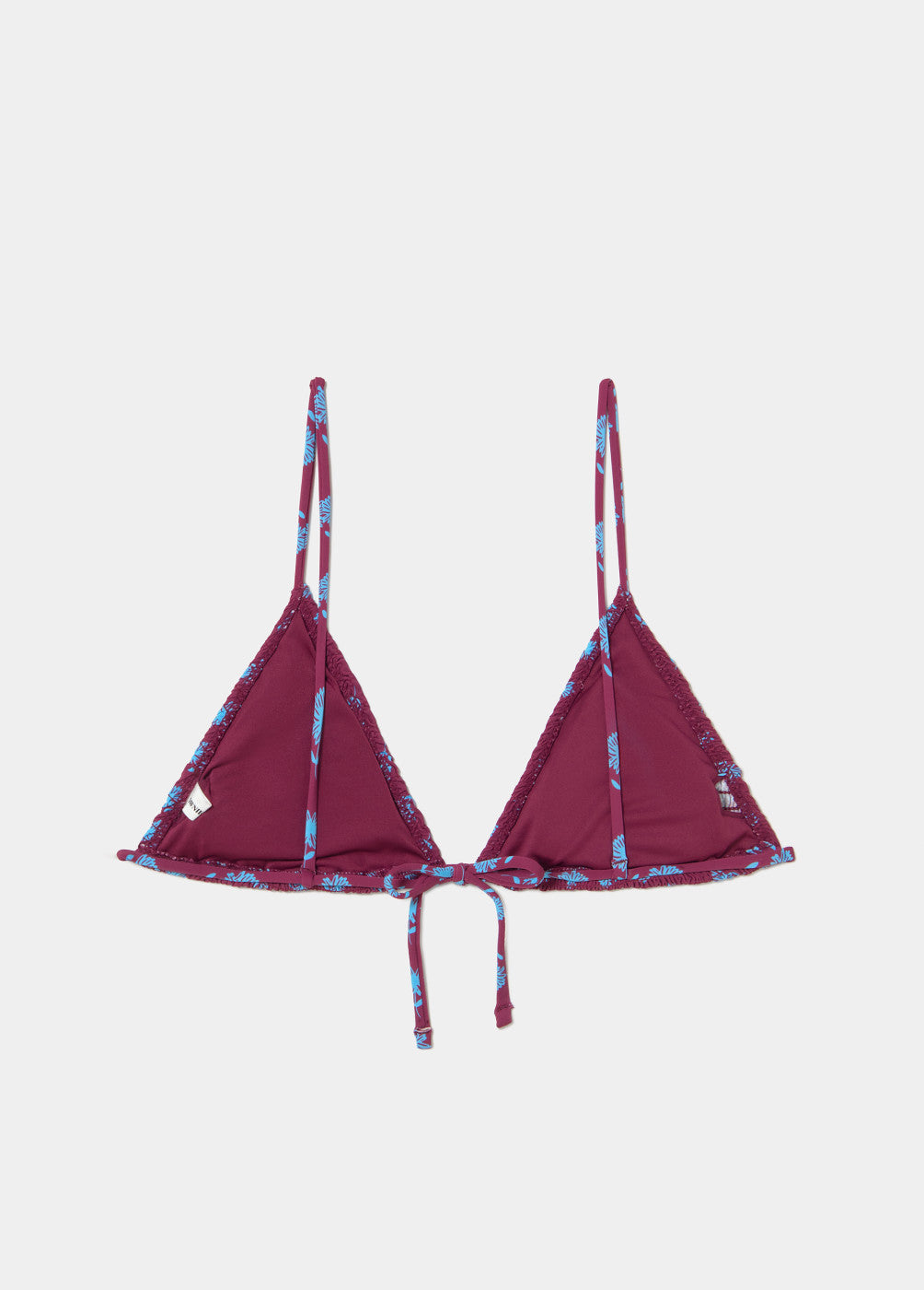 Top triangular smock estampado