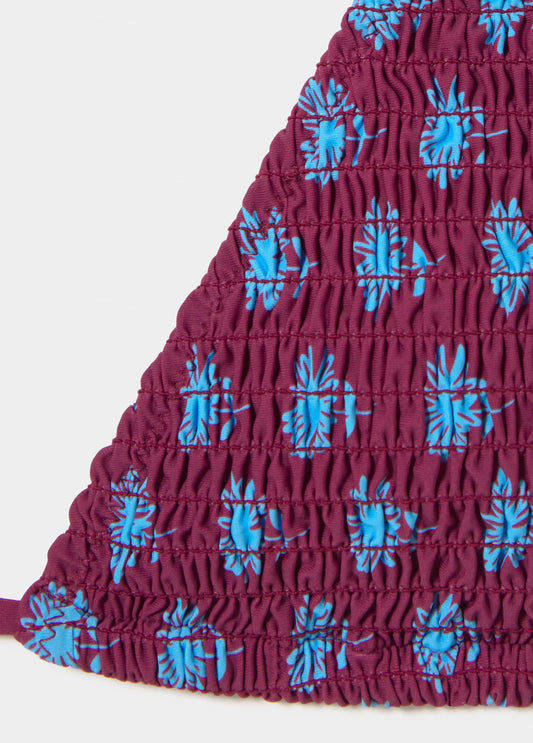 Top triangular smock estampado