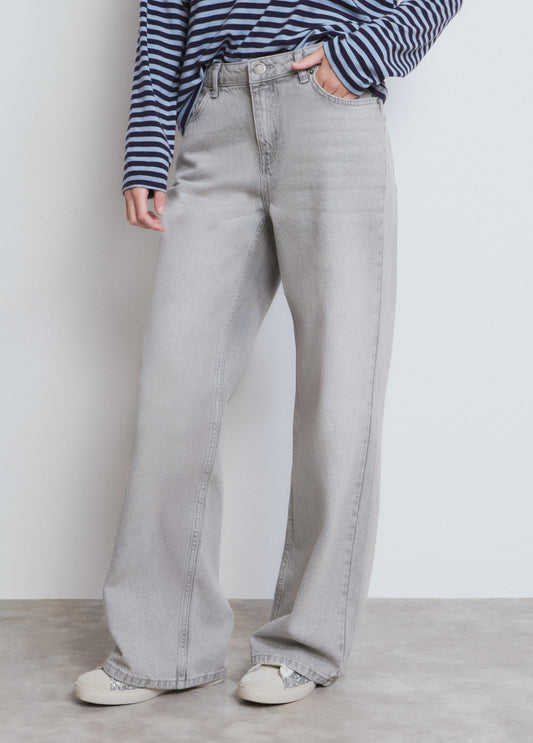 Vaquero recto alas glitter