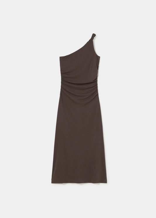 Vestido asimétrico halter