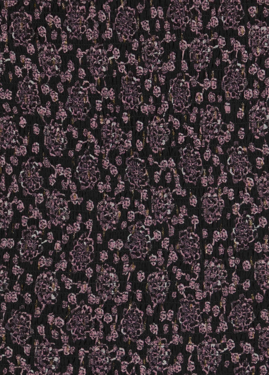 Vestido corto smock estampado