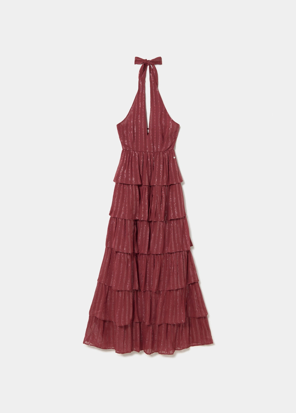 Vestido halter brillo