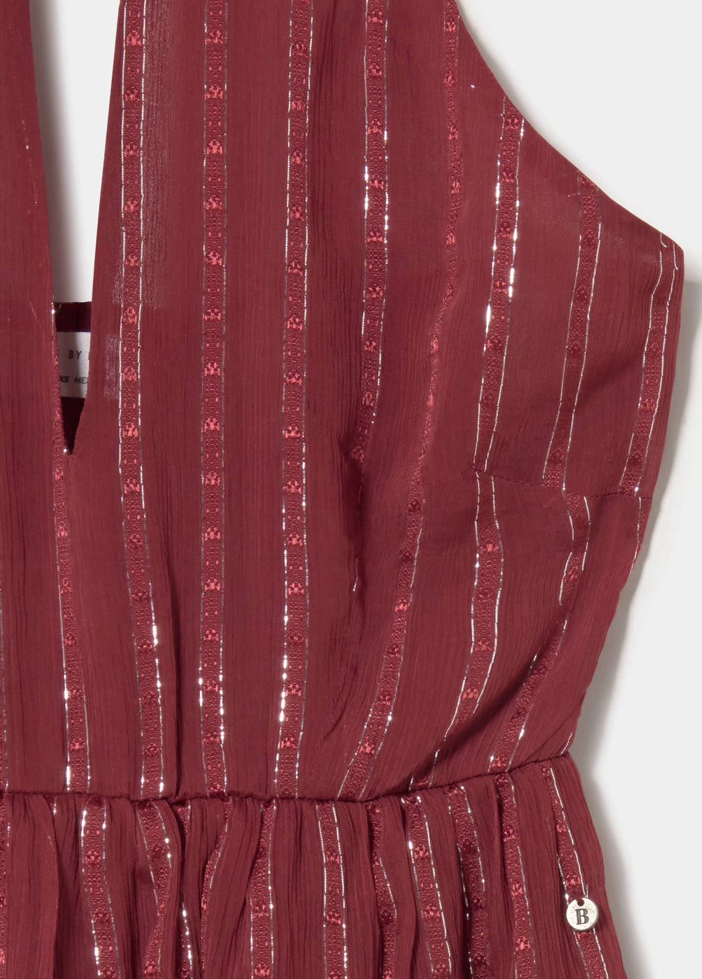 Vestido halter brillo