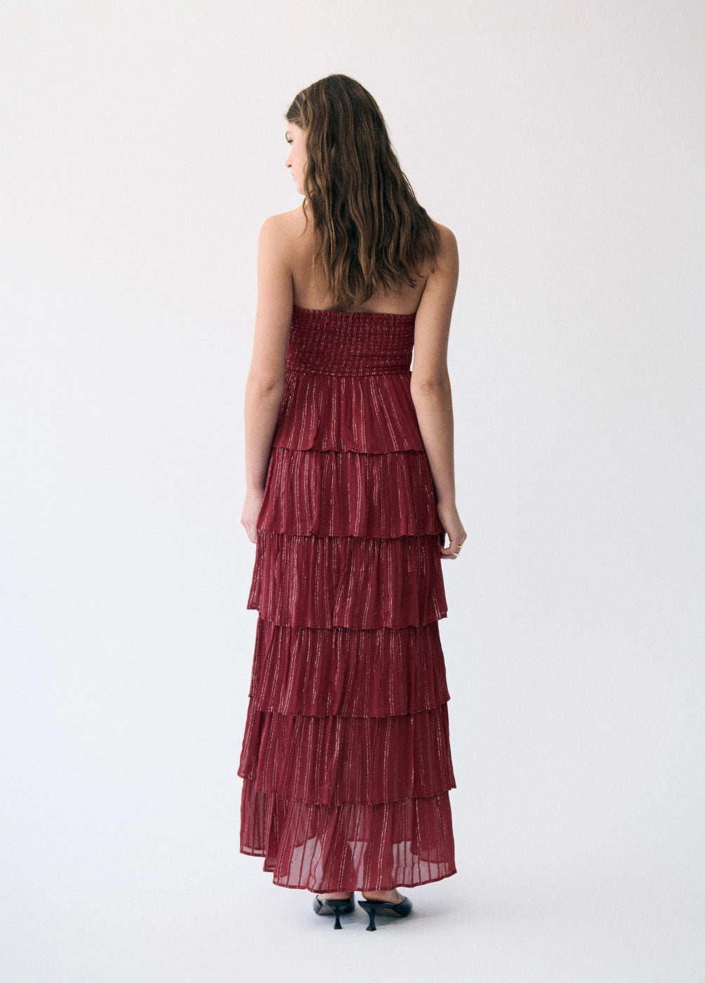 Vestido halter brillo