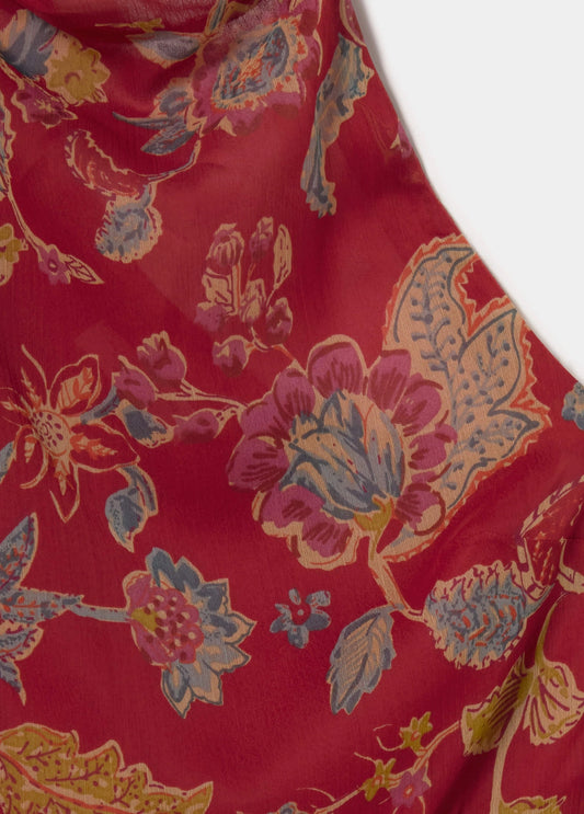 Vestido largo estampado