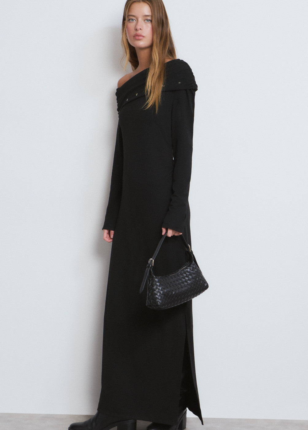 Vestido midi eyelets