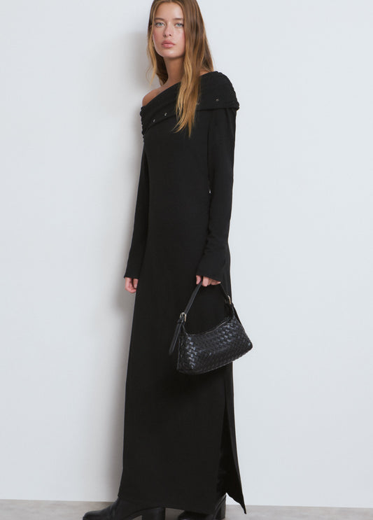 Vestido midi eyelets