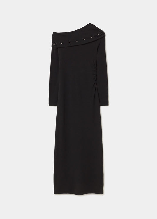 Vestido midi eyelets