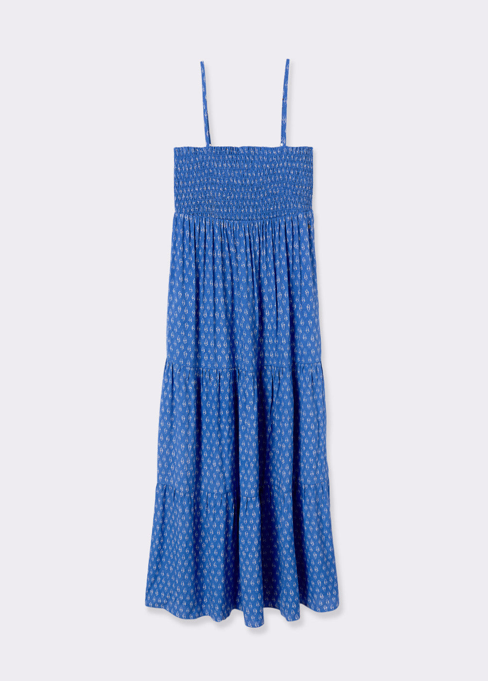 Vestido tirantes smock estampado
