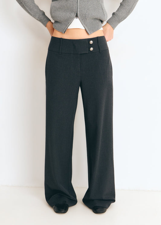 Pantalón bajo cintura ancha