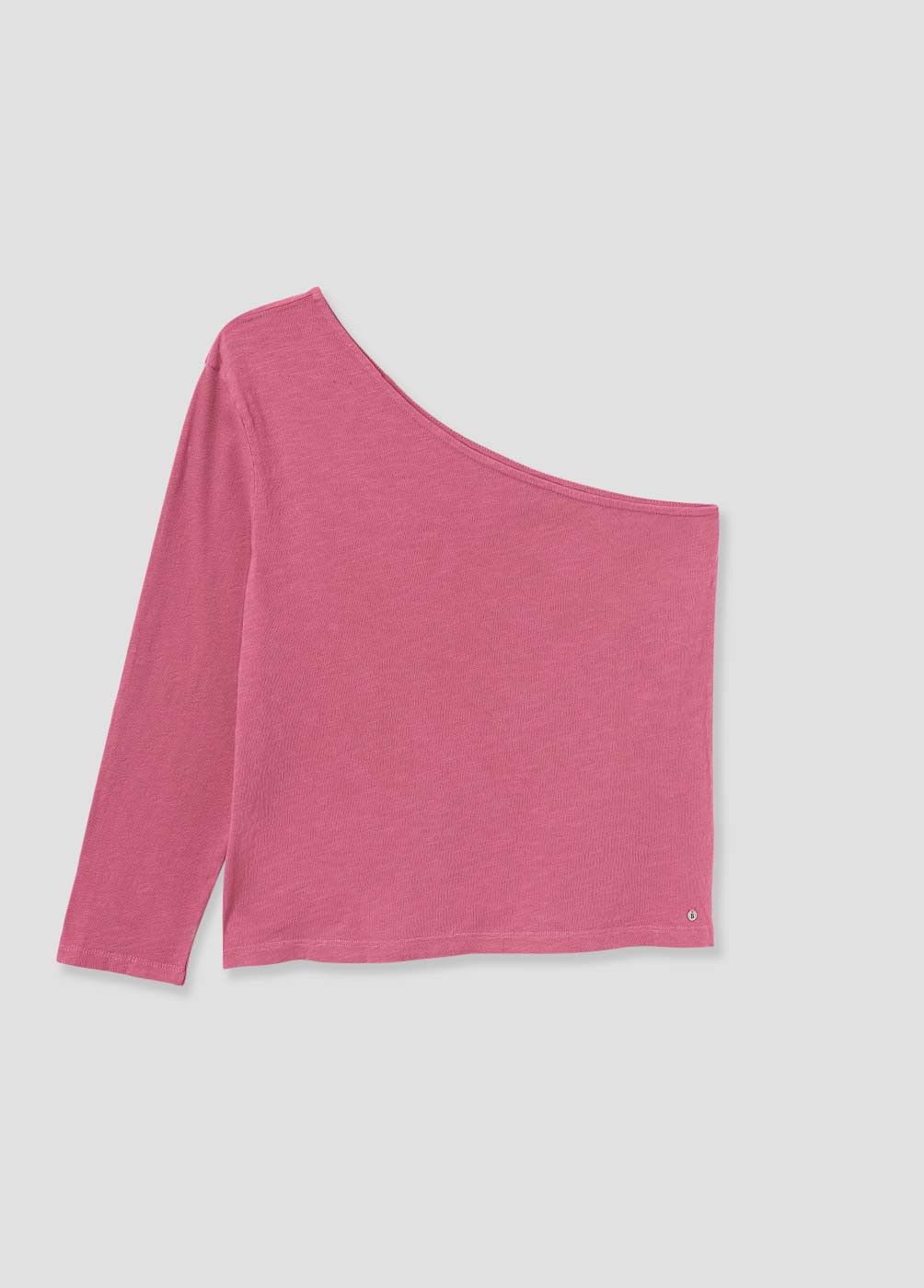 Camiseta asimétrica algodón flame