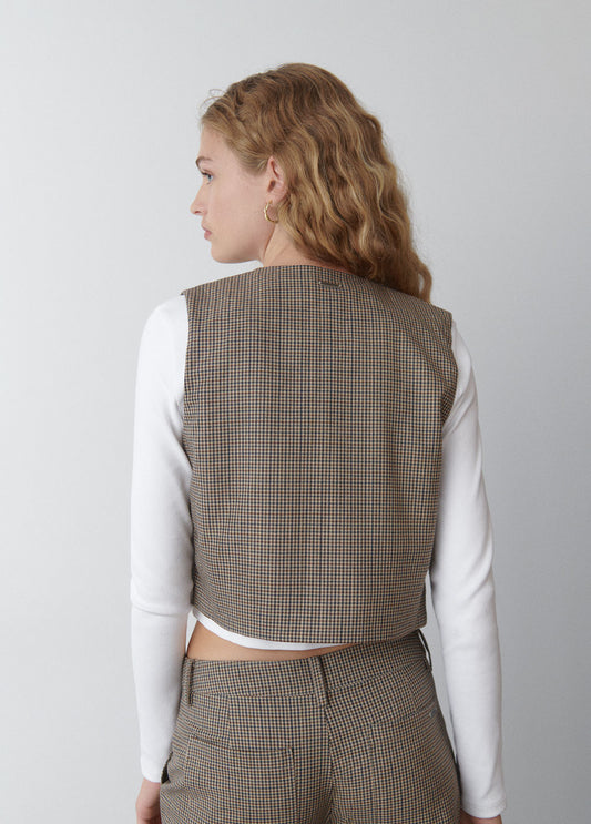 Chaleco sastre cuadros