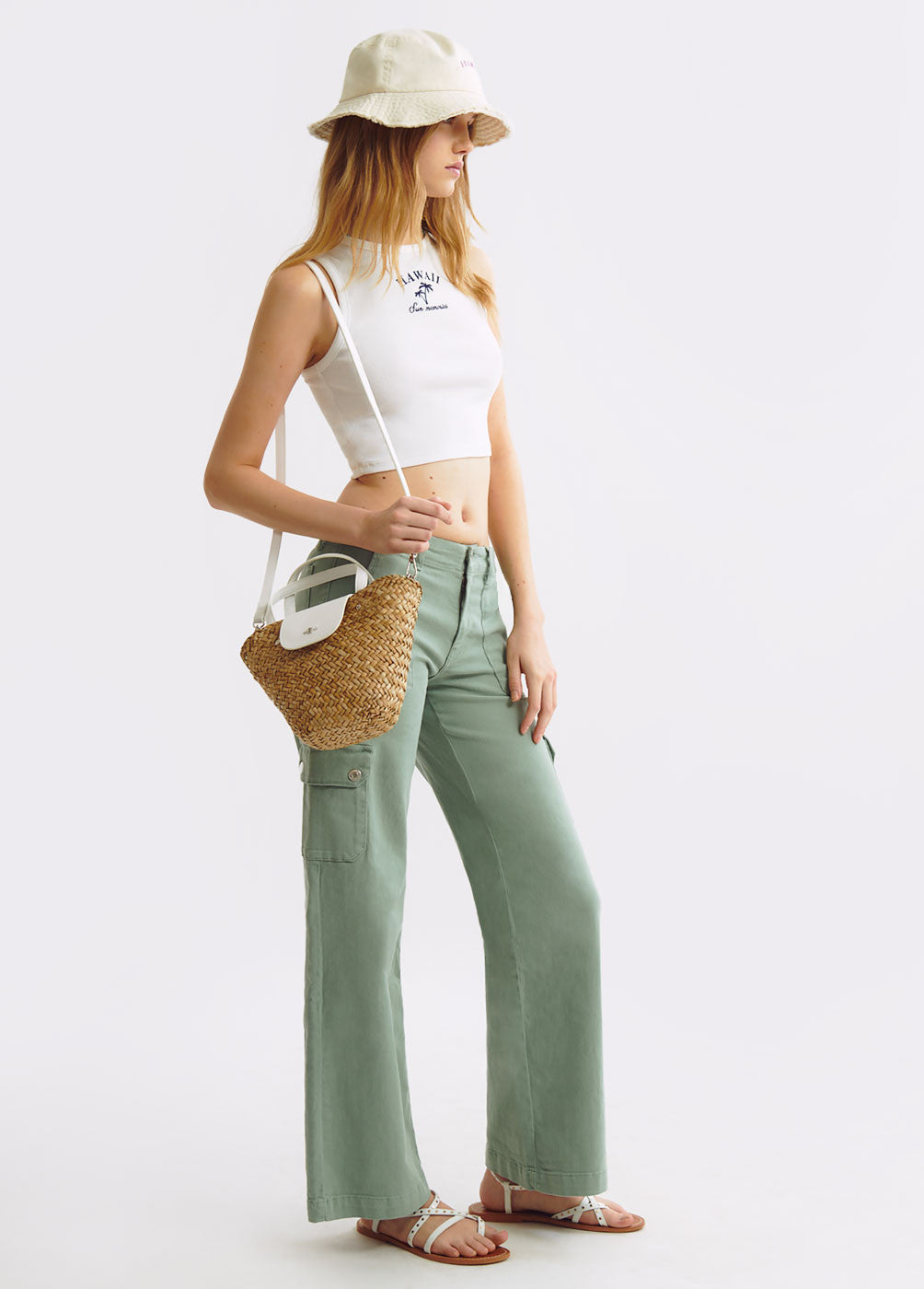 Pantalón culotte cargo