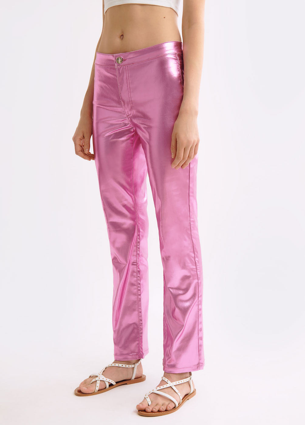 Pantalón metalizado