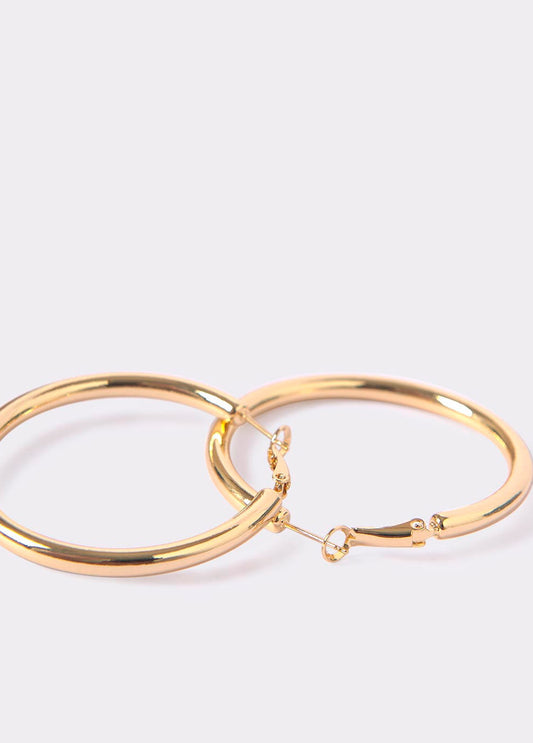 Pendientes aro grueso grande